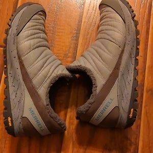 Merrell Antora Sneaker 7.5 Blue- Gray with Fleece Lining